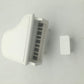 EatingBiting mini House Miniature Piano with Chair,1:12 Small House Miniature Furniture White Piano with Chair Miniature 1:12 Scale Fairy Home Scene