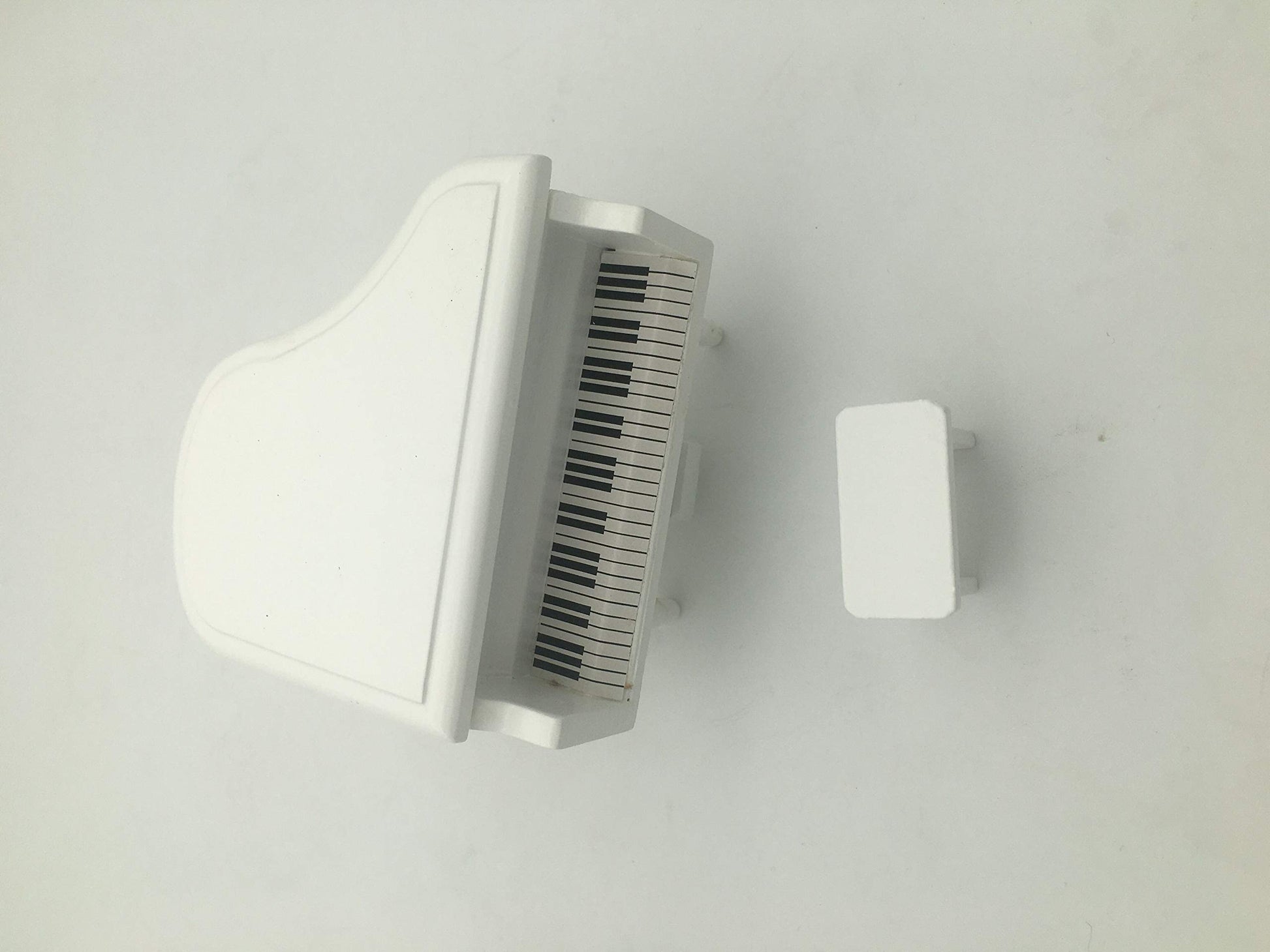 EatingBiting mini House Miniature Piano with Chair,1:12 Small House Miniature Furniture White Piano with Chair Miniature 1:12 Scale Fairy Home Scene