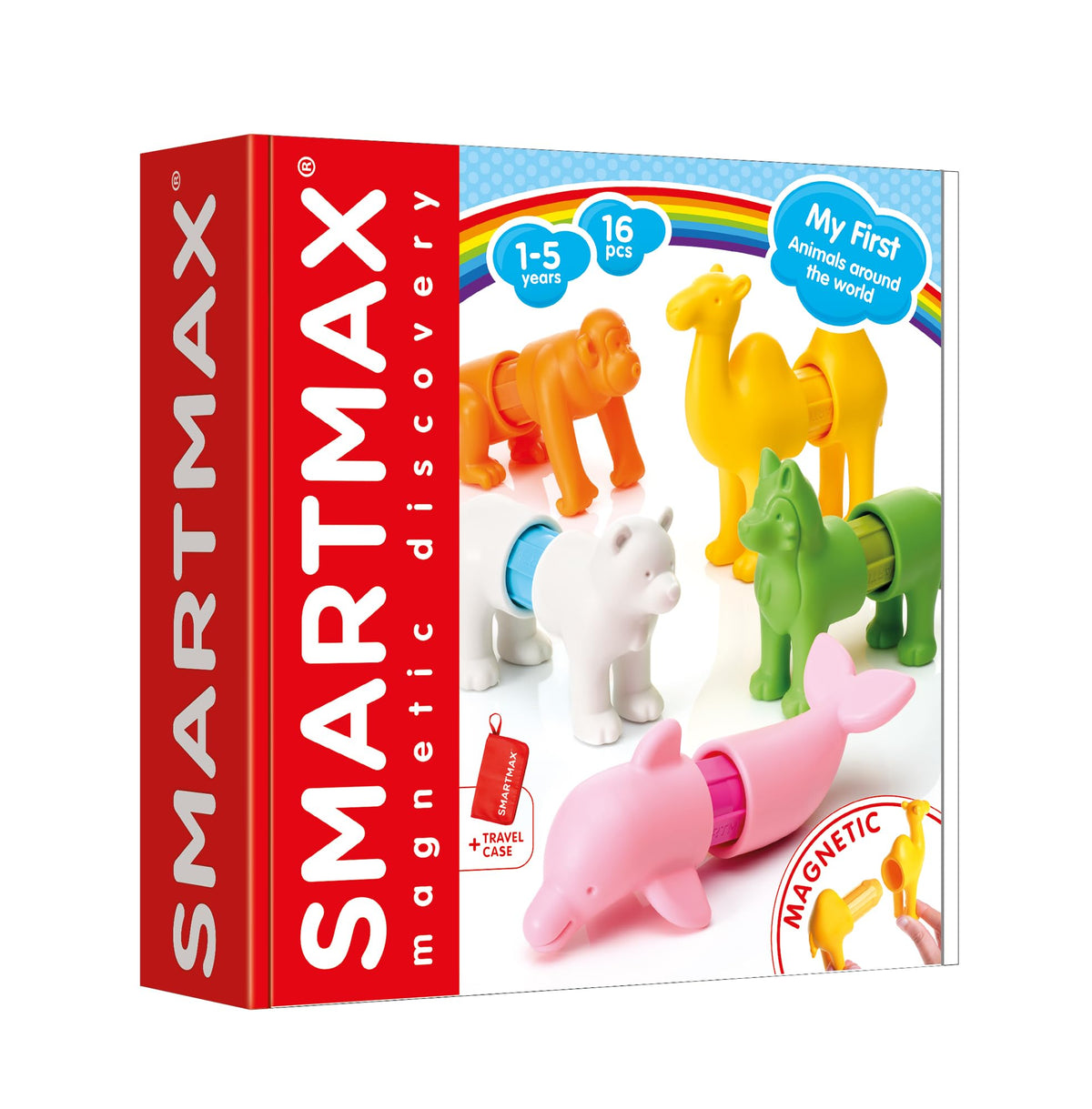 SmartMax My First Animals Around The World Magnetic STEM Building Set for Toddlers Ages 1-5