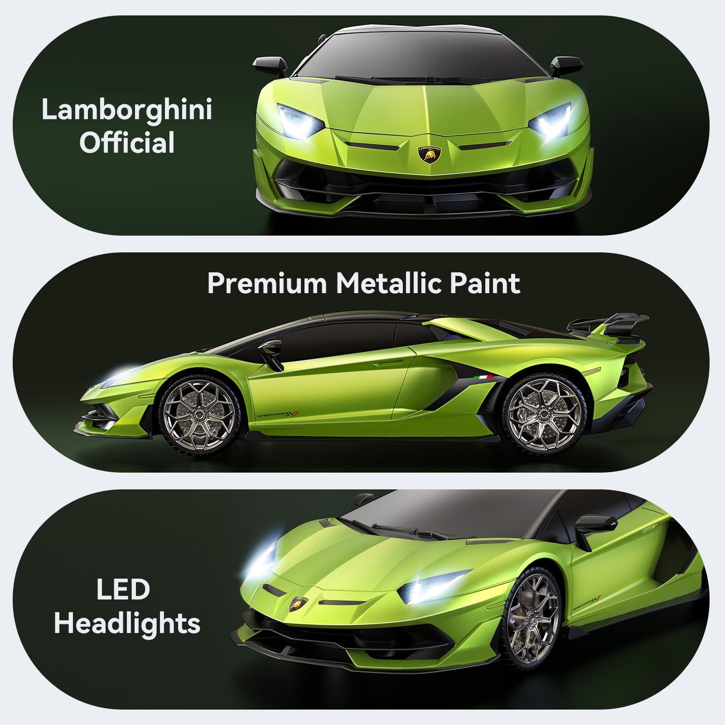 AEROQUEST 1:16 Lamborghini Remote Control Car ?Green?