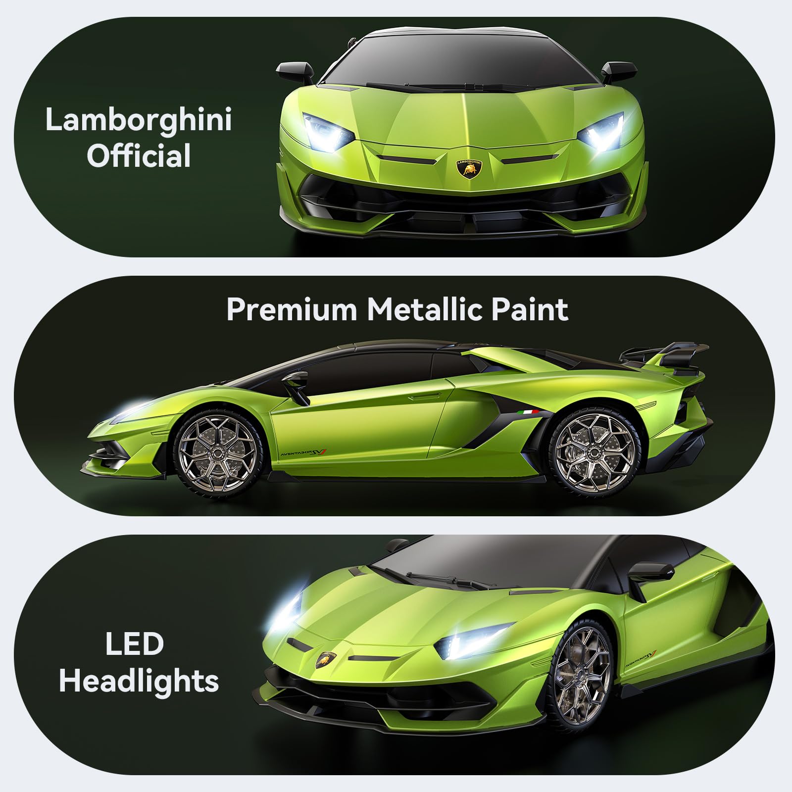 AEROQUEST 1:16 Lamborghini Remote Control Car ?Green?
