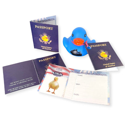 Passport Cruising Ducks Tag for Cruise Ship Game Attach to Rubber Sailing Duck | 50 pk | Mini 2 x 1.75” Hole Punch & Fold DIY Cruise Line Carnival