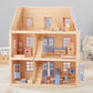 Melissa & Doug Wooden Multi-Level Dollhouse Wooden Multi-Story Pretend Play Dollhouse for Kids