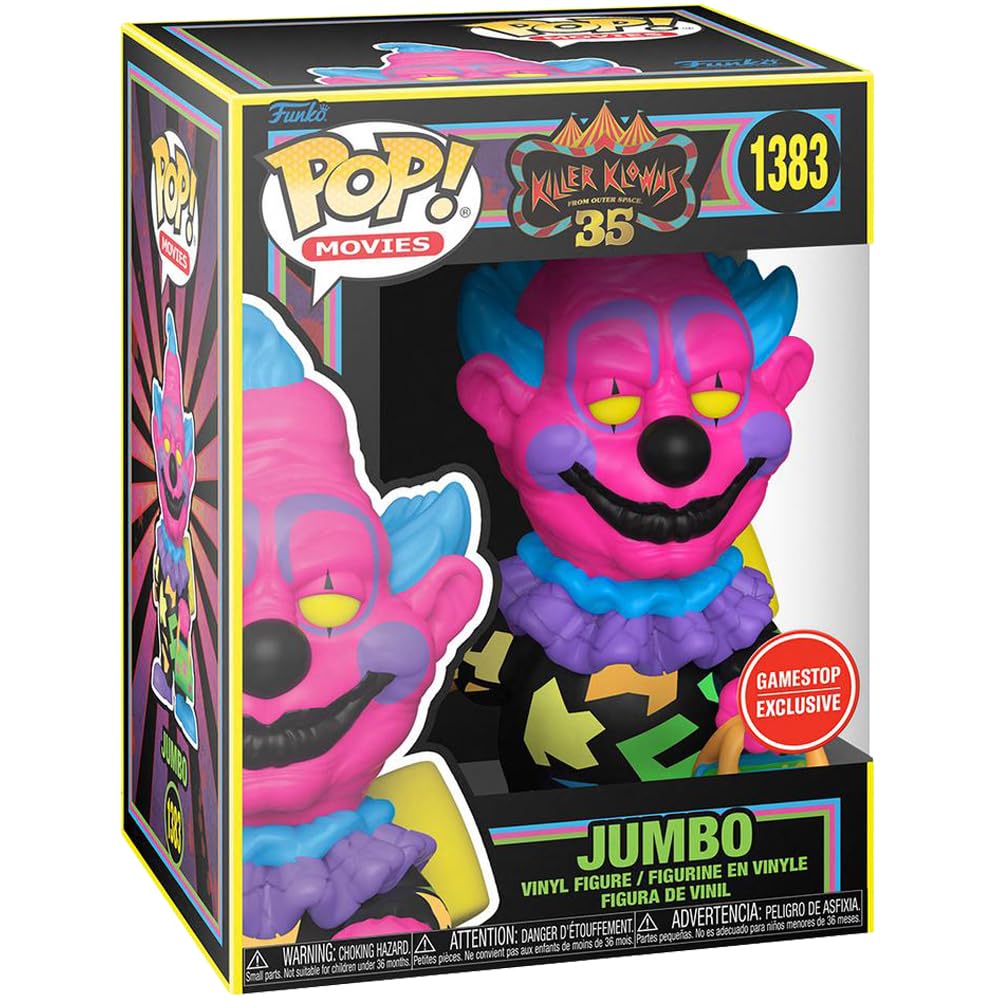 Funko Killer Klowns From Outer Space 35th Anniversary POP! Movies Jumbo Exclusive Vinyl Figure [Blacklight]