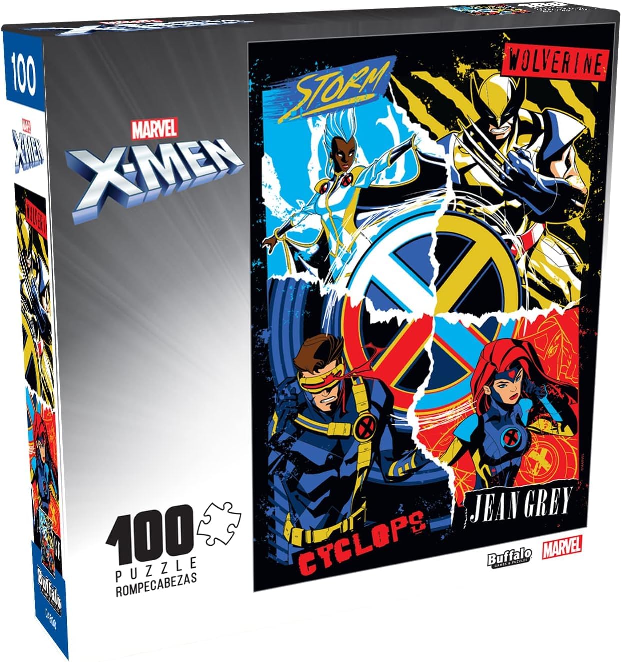 Buffalo Games - Marvel - X-Men - 100 Piece Jigsaw Puzzle for Families -Challenging Puzzle Perfect for Game Nights - Finished Size is 15.00 x 11.00