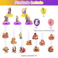 Long Hair Princess Birthday Party Decorations,Princess Party Supply Set for Kids with Happy Birthday Banner, Swirls,Centerpieces,18Balloons