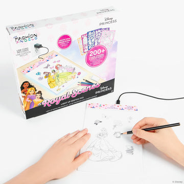 Fashion Angels Disney Princess Light Up Sketchpad Kids Design Kit