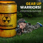 NINOSTAR Barrels Inflatables Set, Combat Battlefield Compatible with Nerf, Laser tag, Water Gun, Dart Gun, Perfect for Boys and Girls Birthday