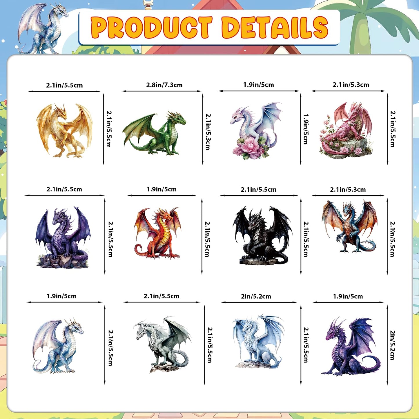 Dargon Cupcake Toppers Dargon Cake Decorations Dragon Birthday Party Decorations with Unique Various Dargon Themed Cupcake Toppers for Dragon Party