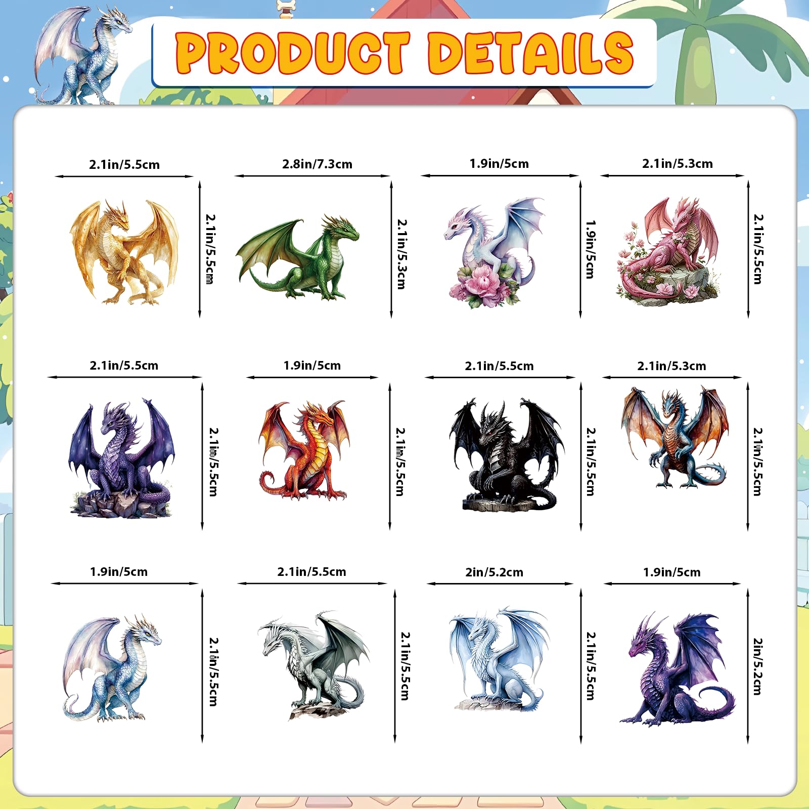 Dargon Cupcake Toppers Dargon Cake Decorations Dragon Birthday Party Decorations with Unique Various Dargon Themed Cupcake Toppers for Dragon Party