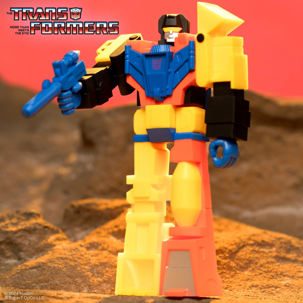 Super7 Transformers Wrecking Crew Devastator Reaction Figure - 3.75" Transformers Action Figure with Accessory Classic Cartoon Collectibles and Retro