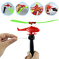 XIPEGPA 10PCS Flying Helicopters Planes 360°Rotating Airplanes Helicopter Airplane for Boys Girls Goodie Bag Stuffers Classroom Prizes Bulk Party