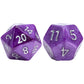 Gate Keeper Games Mercurial Dice: Saturn - 7pc RPG Set, Purple & Silver
