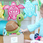 4 Pcs Inflatable Self Standing Turtle Balloons/4D Walking Animal Turtle Foil Balloon/Under The Sea Party, Mermaid Ocean Theme Birthday, Pool Beach