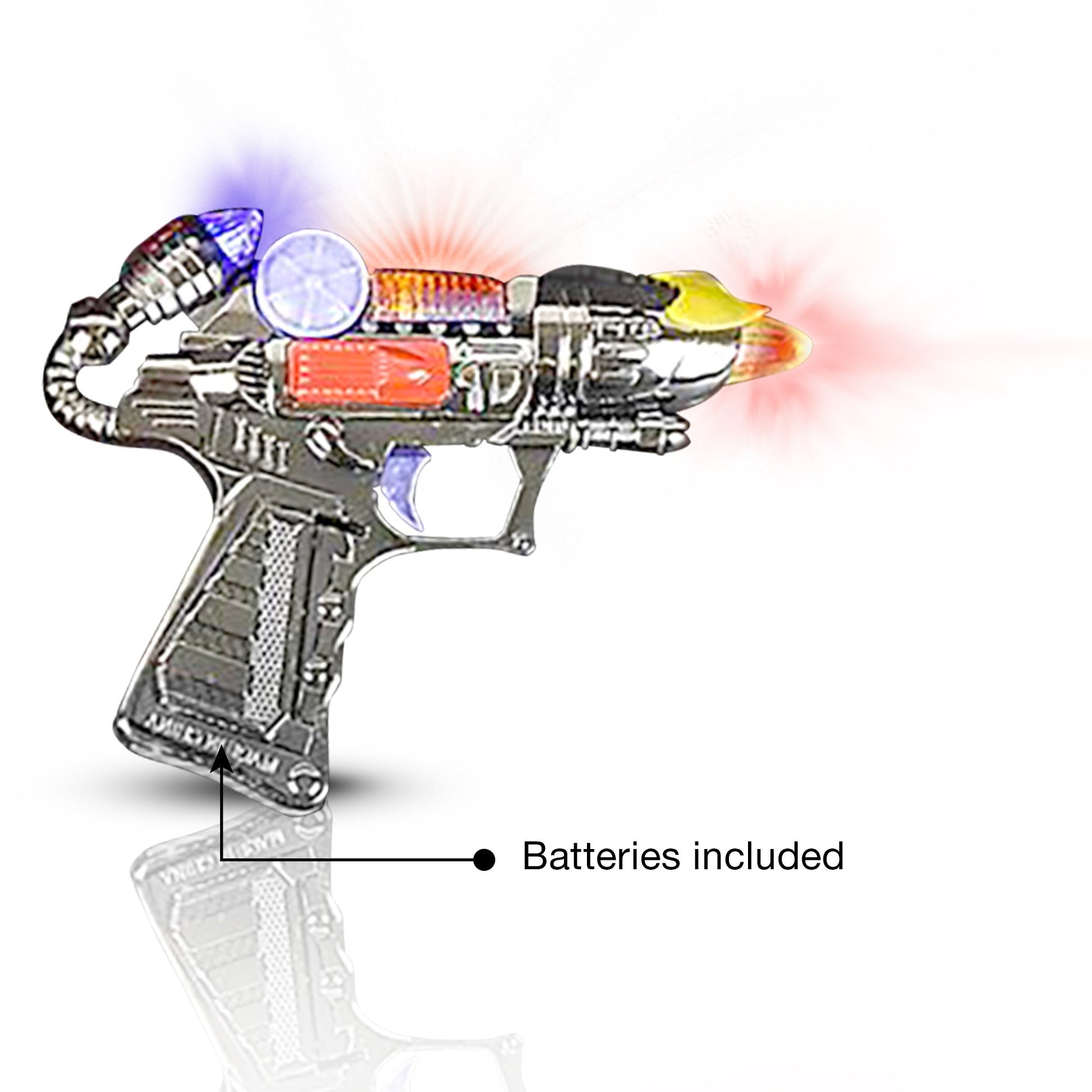 Ranger Hand-Gun Toy Set with Flashing Lights and Sounds by ArtCreativity, 6 Cool Futuristic Handguns, Pretend Play Toy Gun, Great Party Favor - Gift