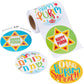Bulk 100 Pieces Purim Sticker Roll