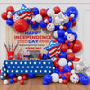 Beaumode 4th july Balloon Arch Garland Kit 139pcs Red White Blue Balloons for Independence Day Memorial Day Patriotic Veterans American Flag Day USA