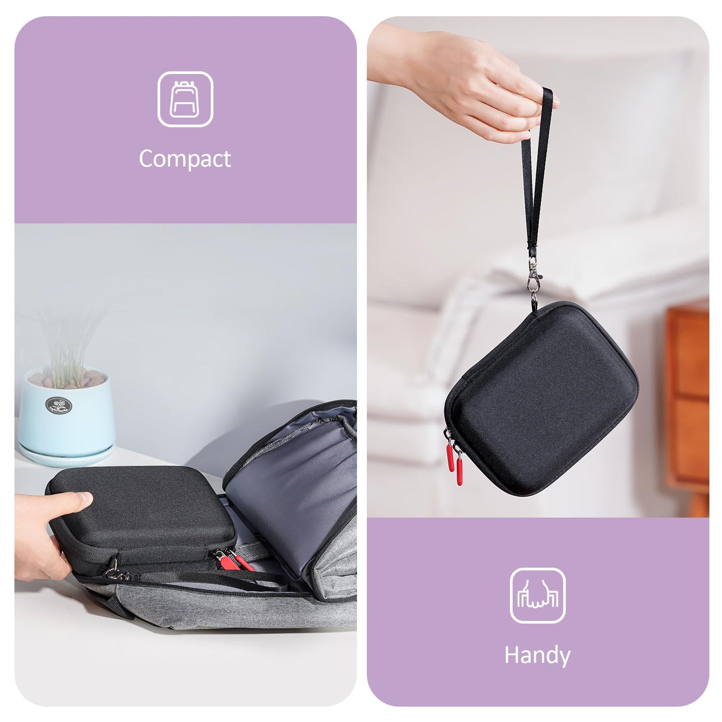 ProCase Hard Playing Card Game Carrying Case, Travel Storage Box Holds 300+ Trading Cards, Bag Holder for Classic Board Game UNO, Five Crowns?SKYJO