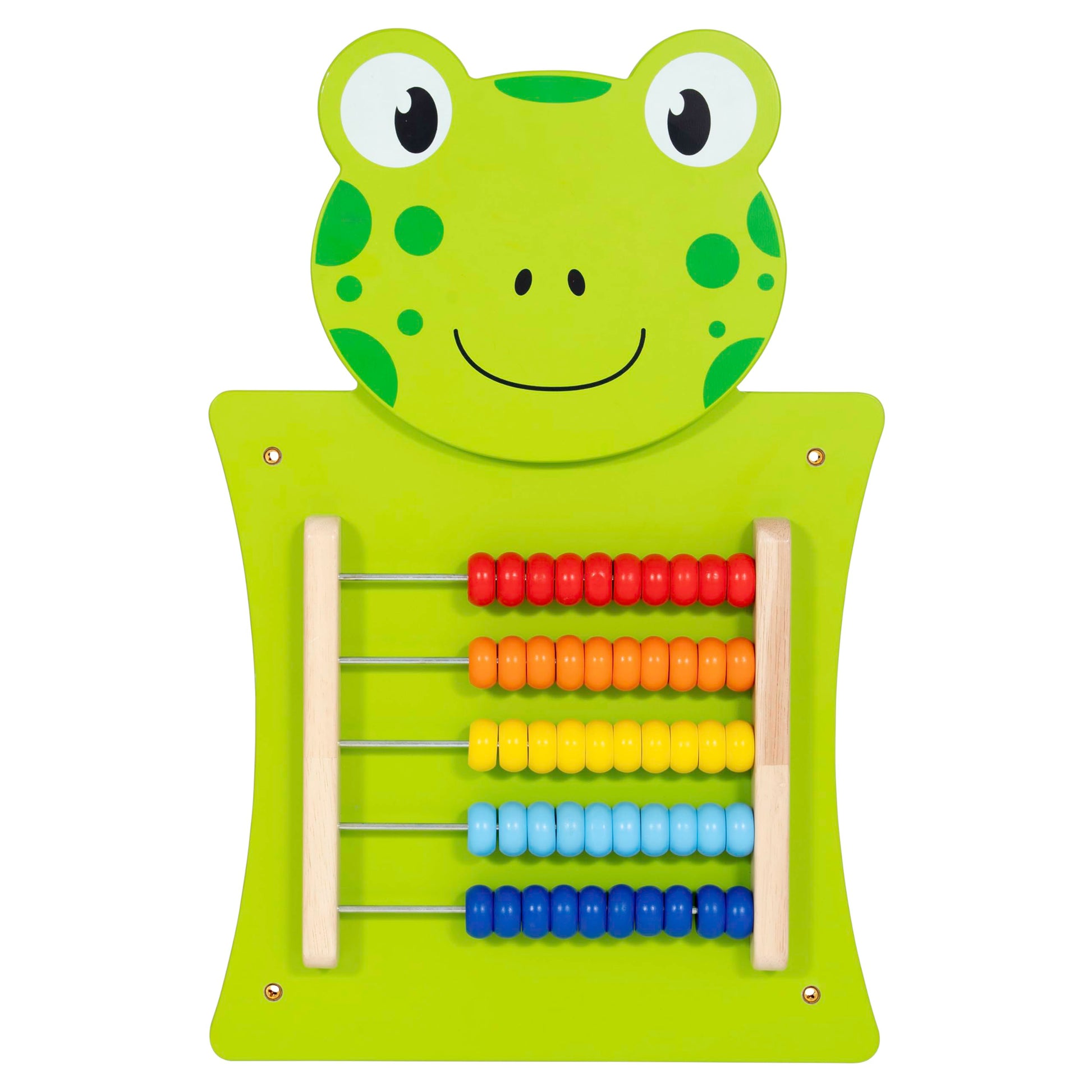 SPARK & WOW Frog Activity Wall Panel | Ages 18m+ | Montessori Sensory Wall Toy | Abacus Activity | Busy Board | Toddler Room Decor
