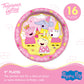 Treasures Gifted Princess Peppa Pig Birthday Party Supplies - Serves 16 Guests - Officially Licensed Party Supplies Deluxe Set - Plates, Cups