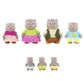 Li'l Woodzeez - The McHoot Owl Family - Set of 7 Collectible Posable Owl Figures - Pretend Play Doll Figures - 3+ Years - Encourages Imaginative Role