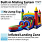 TentandTable Kids Inflatable Bounce House with Water Slide, Rainbow