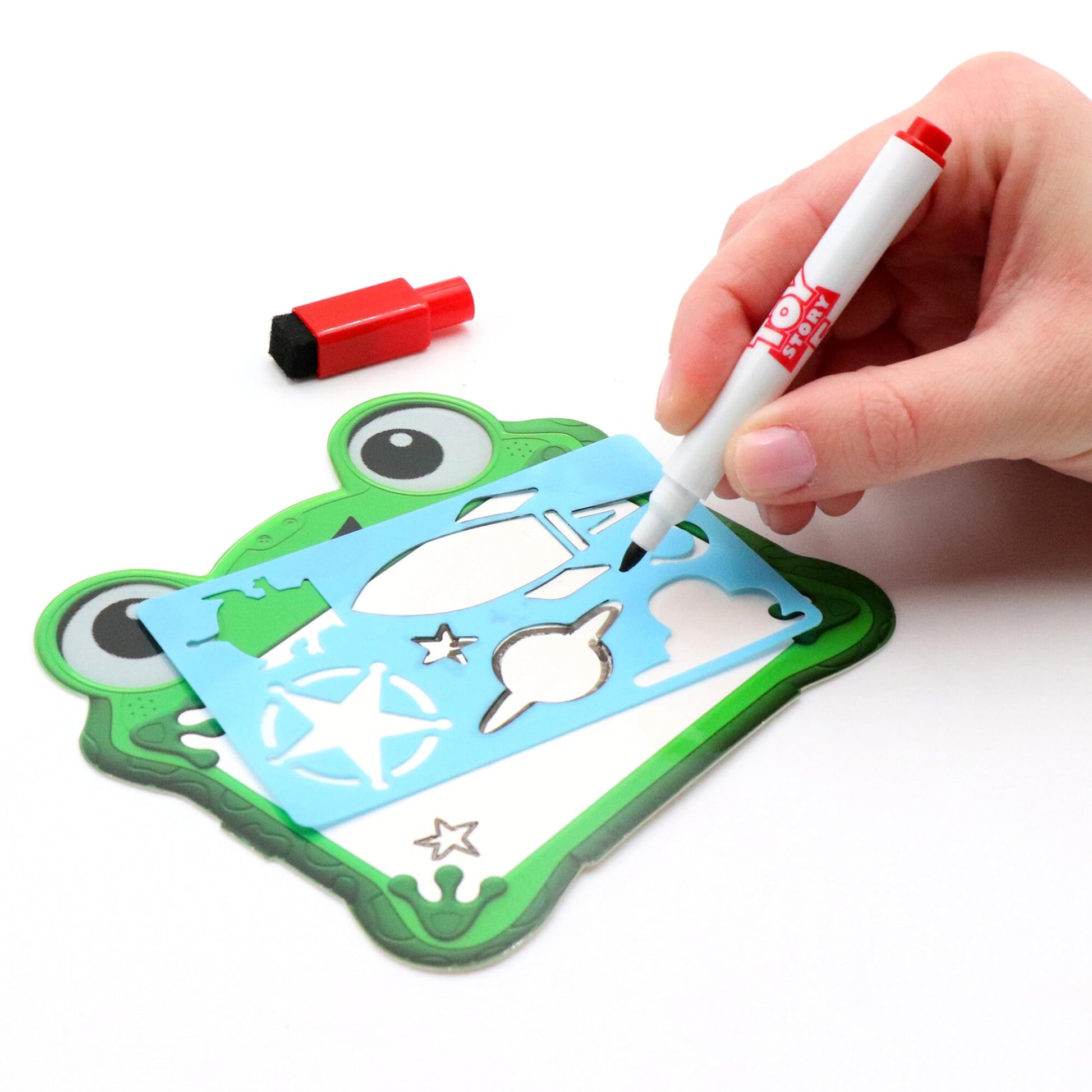 Tara Toys Disney Pixar Toy Story 5 Creativity Set - Art Activity Kit with 30+ Pieces - MYO Forky & Karen, Doodle Board & More - Fun Travel Set