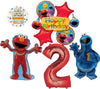 Sesame Street Elmo and Cookie Monster 2nd Birthday Party Supplies Balloons