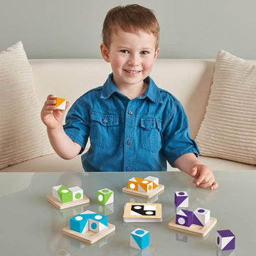 Mindware | Q-bitz Jr. | Miniature Game | Ages 5+ | 2-4 Players | 15 Minutes Playing Time