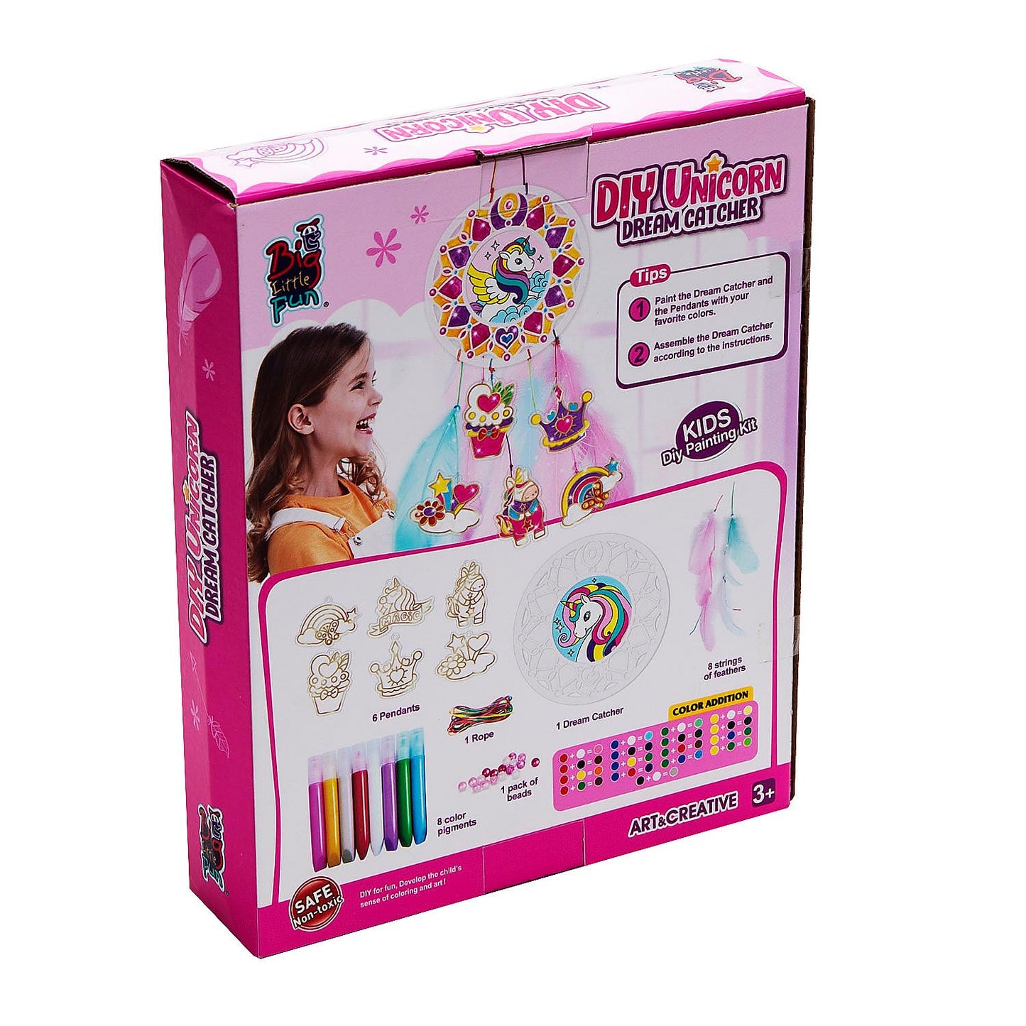 Fun Express DIY Unicorn Dream Catcher Craft Kit, All in One Kids Craft Kit, Birthday and Everday Gifts, Great for Creative Activity for Home