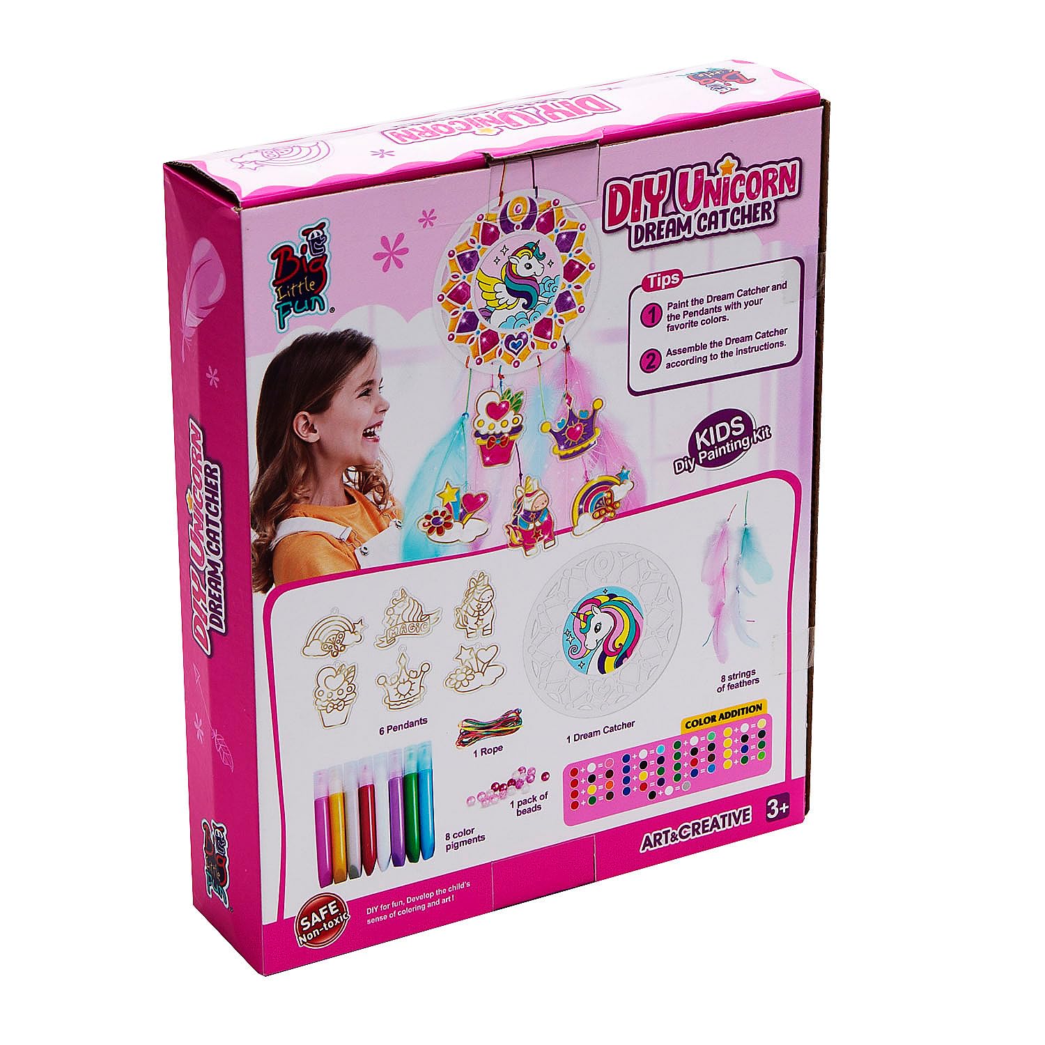 Fun Express DIY Unicorn Dream Catcher Craft Kit, All in One Kids Craft Kit, Birthday and Everday Gifts, Great for Creative Activity for Home