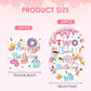 2nd Birthday Decorations for Girl,40PCS Two Sweet Birthday Decorations Includes Disposable Plates & Napkins,Girls 2 Year Old Sprinkle Donut Ice Cream