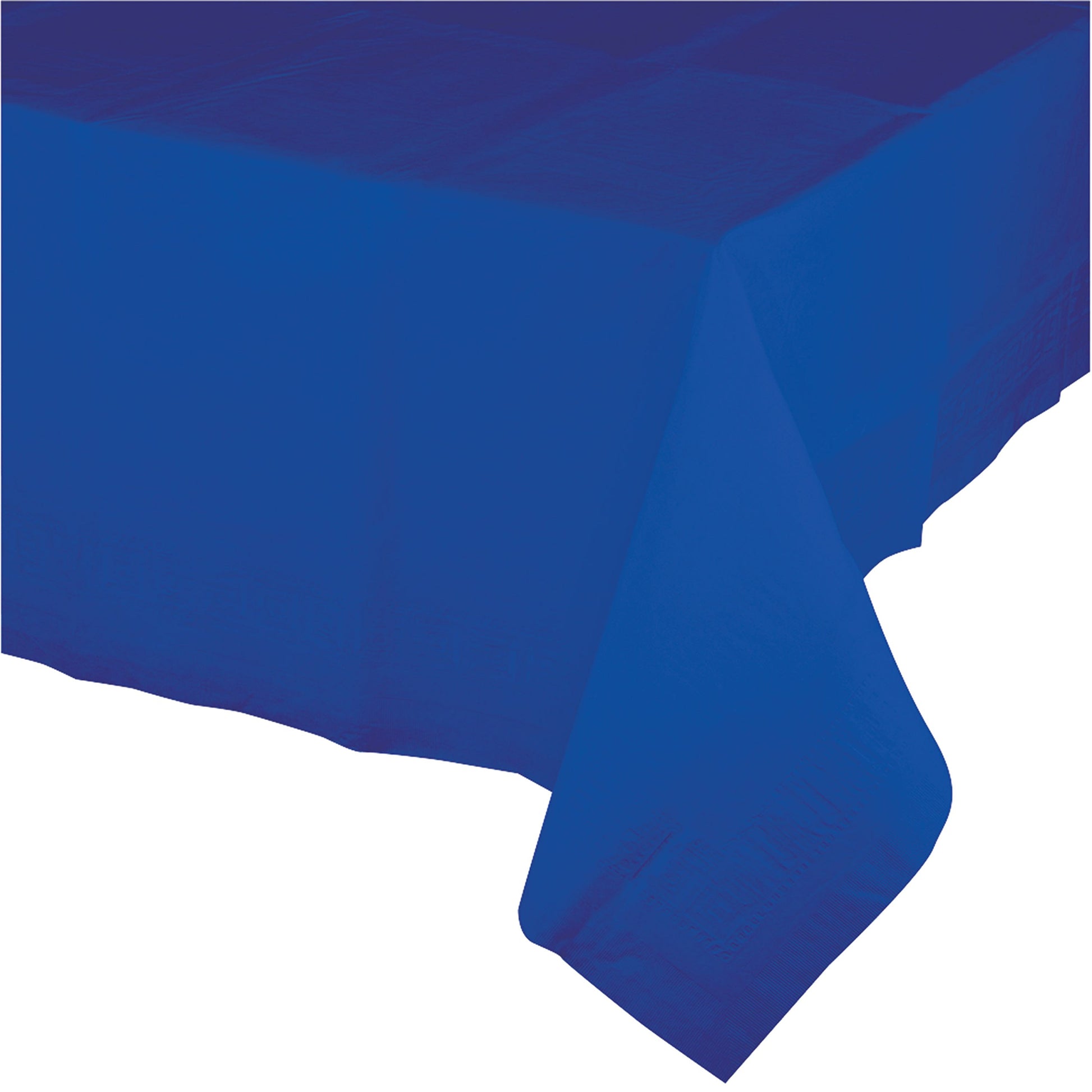 Creative Converting Touch of Color Table Cover Plastic Tablecover, 54" x 108", Cobalt