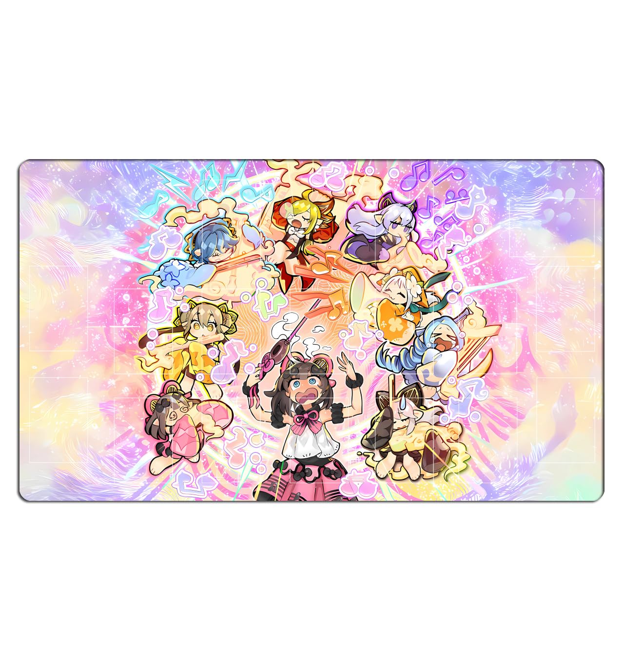 New ZCYWXW Playmats Solfachord Harmonia TCG CCG Trading Card Game Mat with Zones & One Bag(ZC052-C)