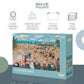 Theo's Puzzles 1000 Piece Puzzles for Adults - Playful Beach Scene with Ice Cream Truck Puzzle Detailing Fun Coastal Life Jigsaw Puzzles for Relaxing