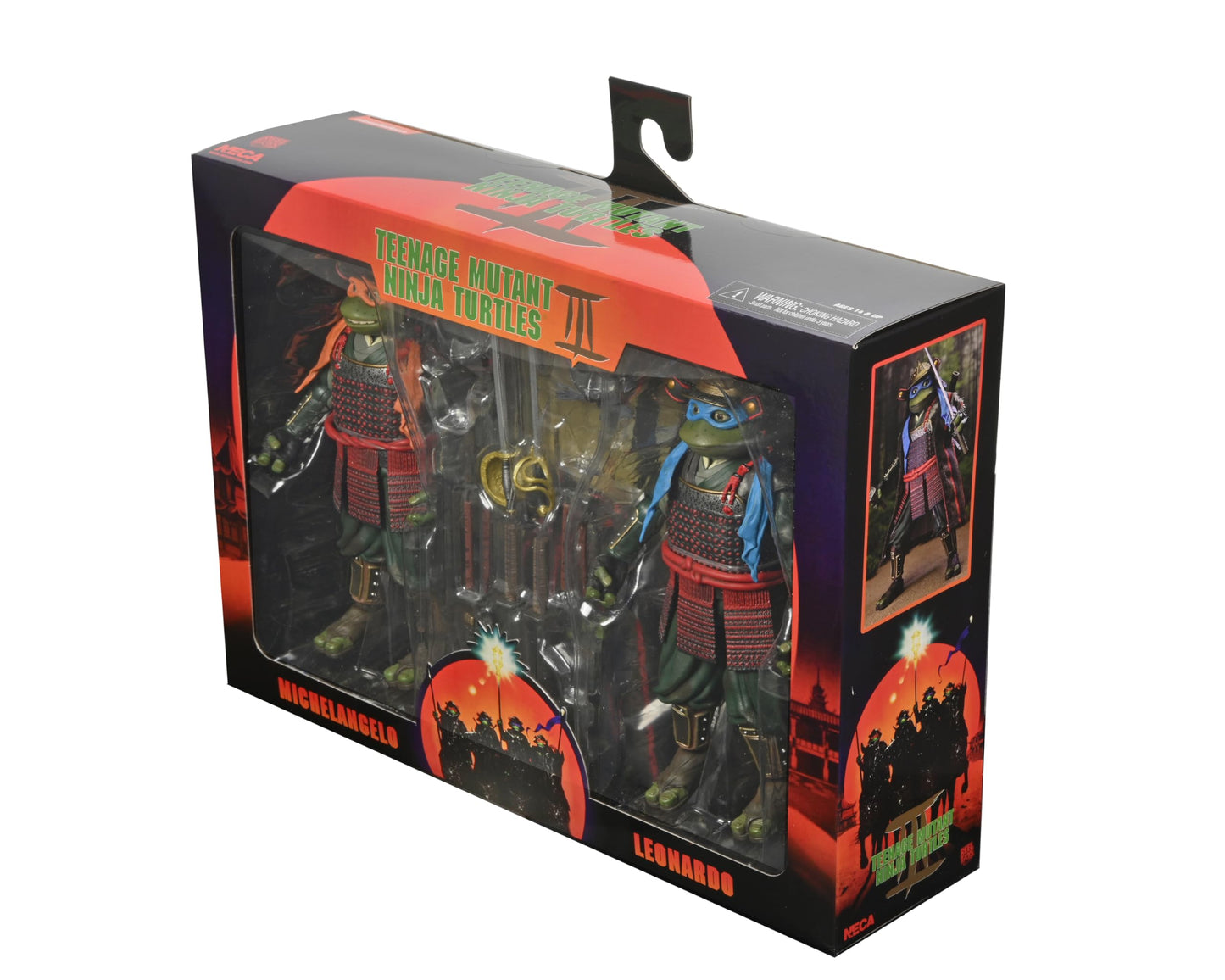 NECA - Teenage Mutant Ninja Turtles 3 (Movie) - 7" Scale Action Figures - Leonardo & Michelangelo 2 Pack