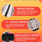 Card Binder for Card, 4-Pocket Trading Card Albums with 50 Removable Sleeve Cards Holder Collection Binders, Card Folder 400 Cards Capacity