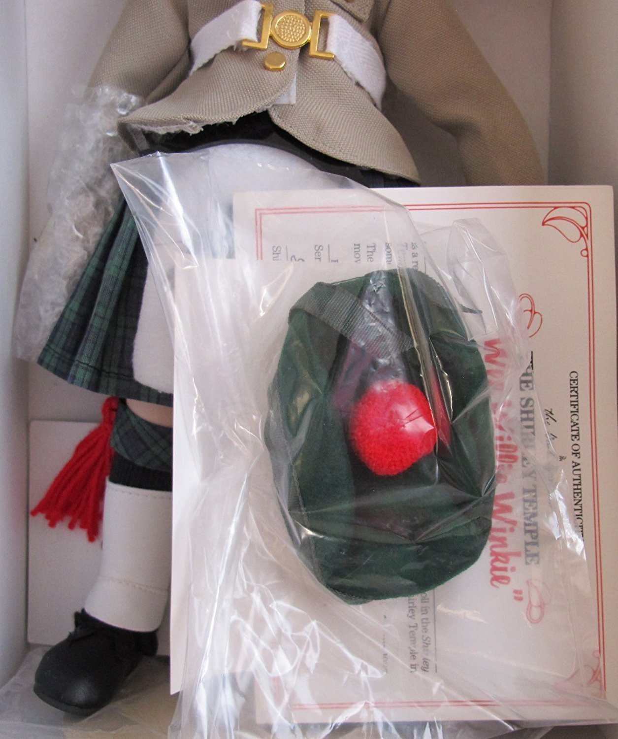 Shirley Temple "Wee Willie Winkie" Porcelain Doll 14" Dolls of The Silver Screen (1986 Danbury Mint)