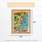 Heritage Puzzle Beaches of the Jersey Shore Map 550 Pieces