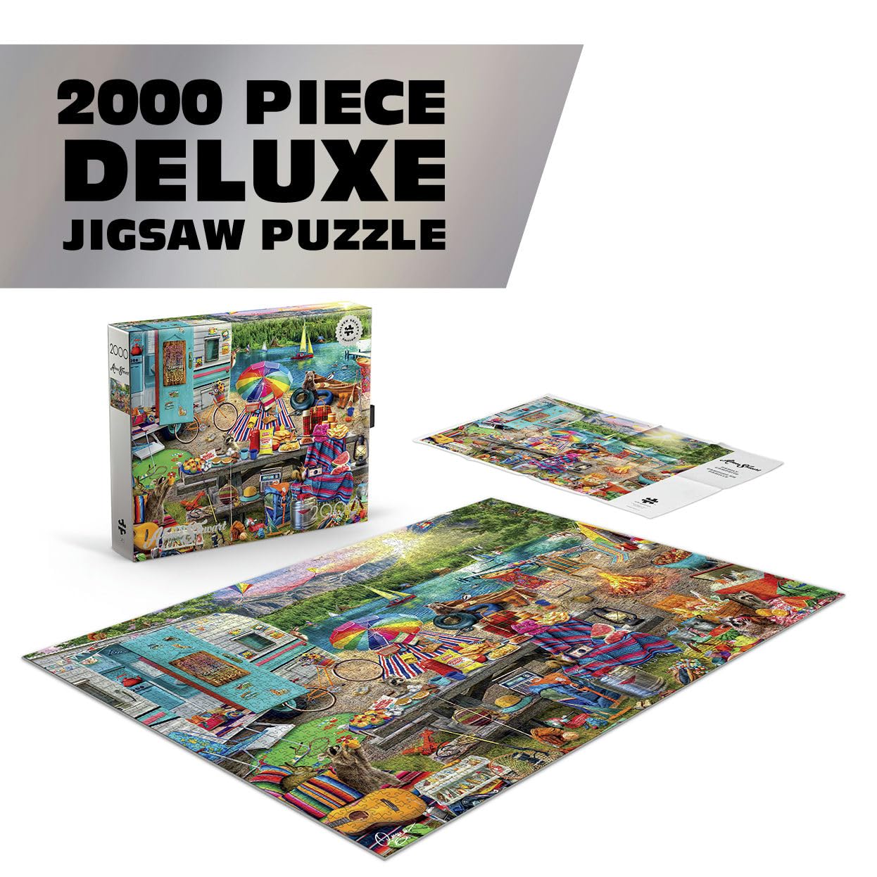 Buffalo Games - Aimee Stewart Family Campsite - 2000 Piece Jigsaw Puzzle