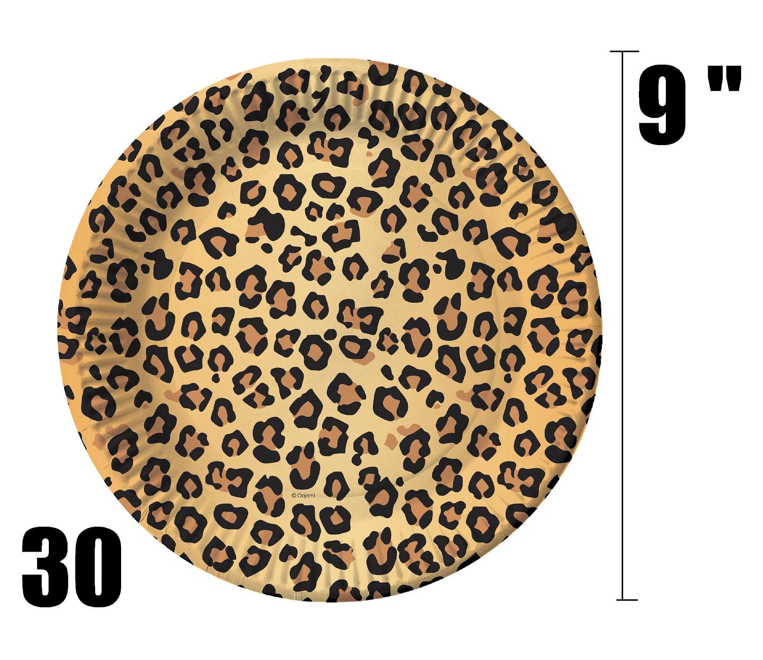 Serves 30 Guest Jungle Safari Zoo Animal Print Birthday Party Supplies Pack 9" Dinner Plates 7" Dessert Plates 12 oz Cups Napkins Zoo Animal Print