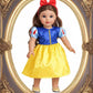 Sweet Dolly 18 Inch Doll Clothes 6 Sets Princess Dresses Accessories Costume Jasmine Aurora Belle Snow White for 18 Inch Dolls