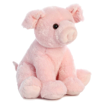 Aurora® Cuddly Pig Stuffed Animal - Cozy Comfort - Endless Snuggles - Pink 14 Inches