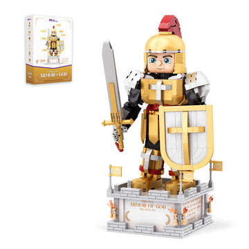 Little Nehemiah Armor of God Christian Building Blocks 1080pcs Bible Building Set for Kids 8+ Bible Story and Bricks Educational Religious Toy