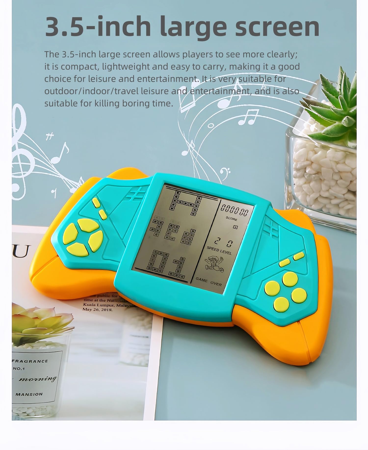 CZT Creative Brick Game Console Cool Wing Appearance Build in 2574 in 1 Block Games Handheld Machine Retro Portable Electronic Puzzle Toys