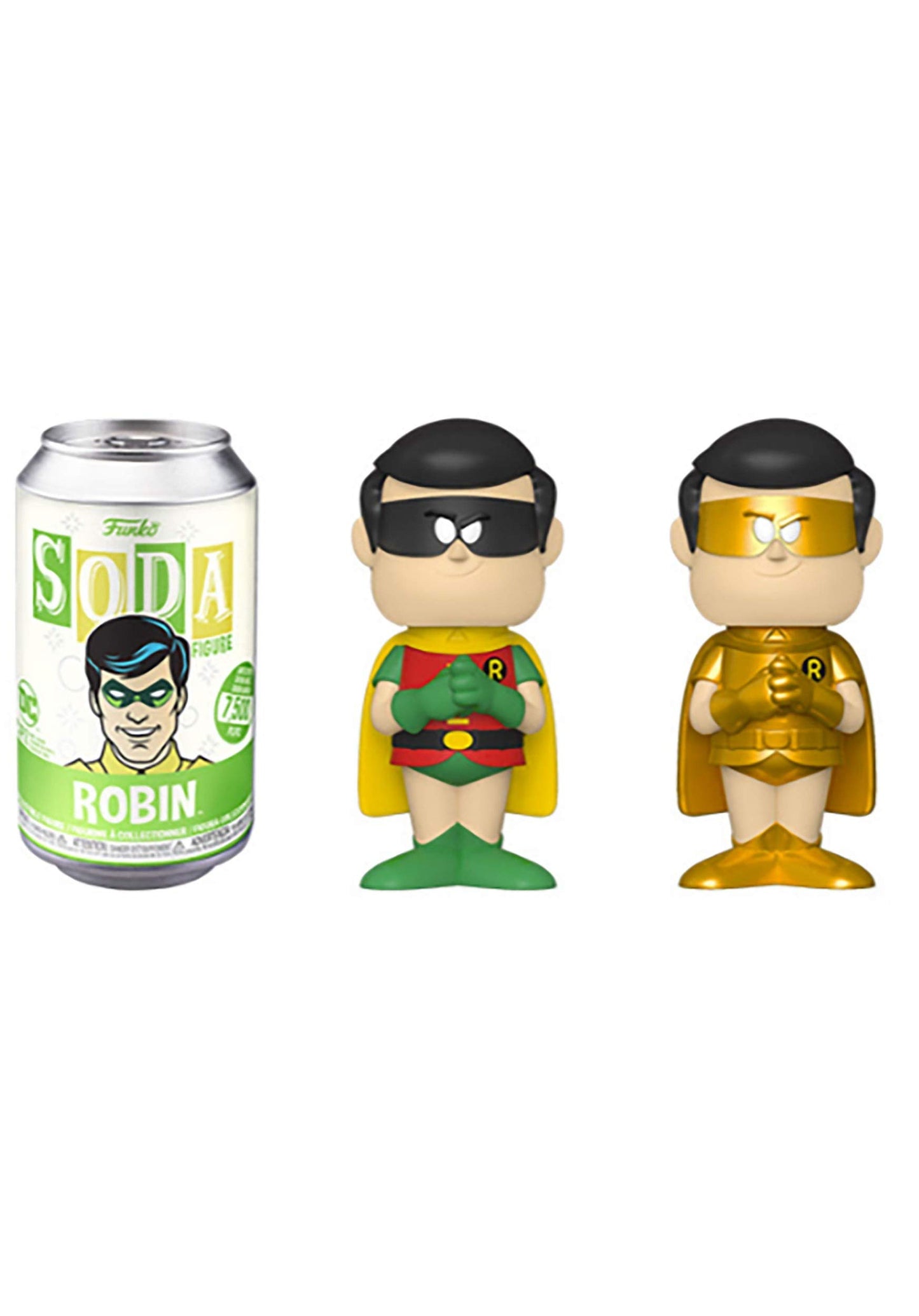 Funko Vinyl Soda: DC - Robin - 1/6 Odds for Rare Chase Variant Collectible Toy - DC Comics - Collectable Vinyl Figure - Gift Idea - Official