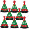 Big Dot of Happiness Ugly Sweater - Mini Cone Holiday & Christmas Party Hats - Small Little Party Hats - Set of 8