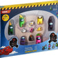 Among Us Crewmate Figures | Toys Out of 16 Collectibles in 1 Box | 8 Among Us Merch Incl. The Peeled and The Clogged | 2 Hidden Impostors | Mini Toys