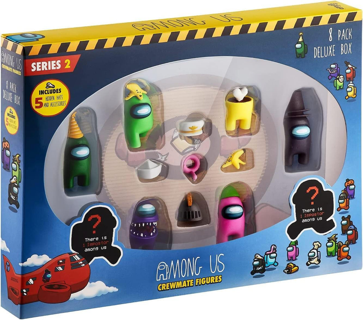 Among Us Crewmate Figures | Toys Out of 16 Collectibles in 1 Box | 8 Among Us Merch Incl. The Peeled and The Clogged | 2 Hidden Impostors | Mini Toys