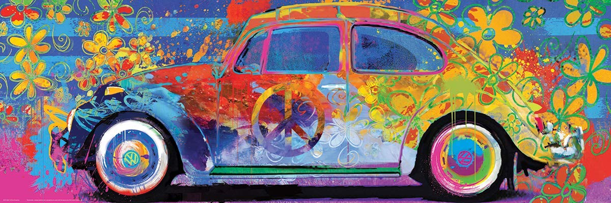 EuroGraphics Volkswagon Beetle Splash Panormaic 1000-Piece Puzzle